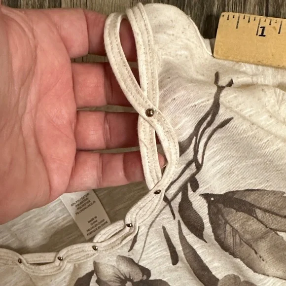 Alfred Dunner Cream Floral Long Sleeve Top‎ - Picture 13 of 13